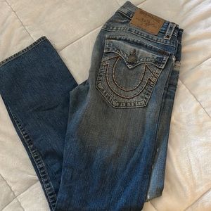 True Religion Ricky Super T distressed jeans size 34